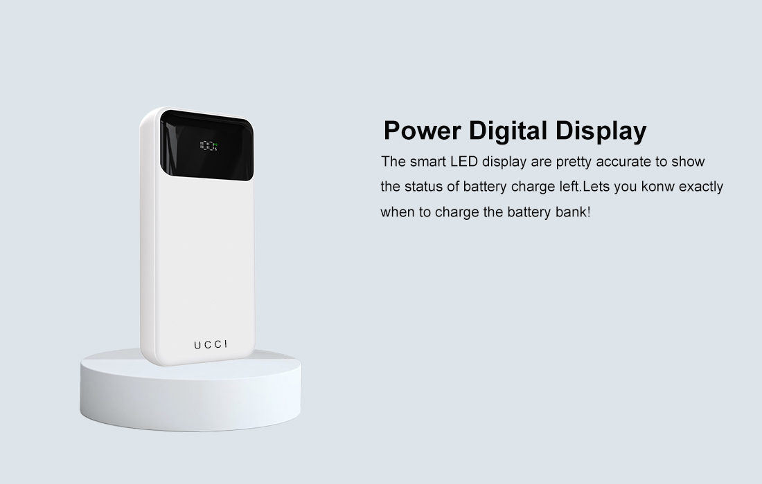 Equipped with LED display to monitor the battery power in real time